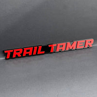 1PC TRAIL TAMER Emblem – Acrylic Tailgate or Fender Badge for Car, SUV, Truck