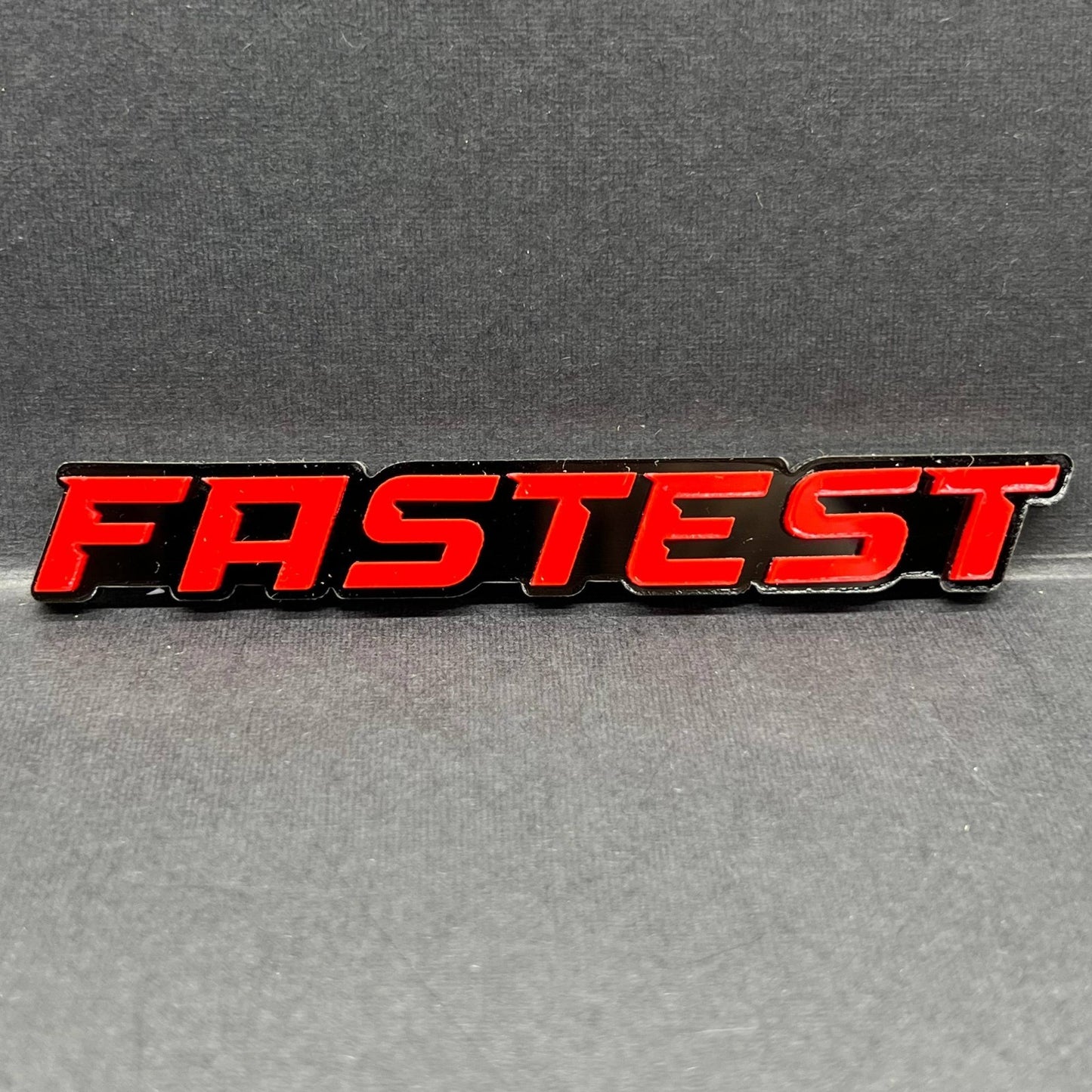 1pc FASTEST Multicolor 3D Emblem – Acrylic Fender or Trunk Car Badge