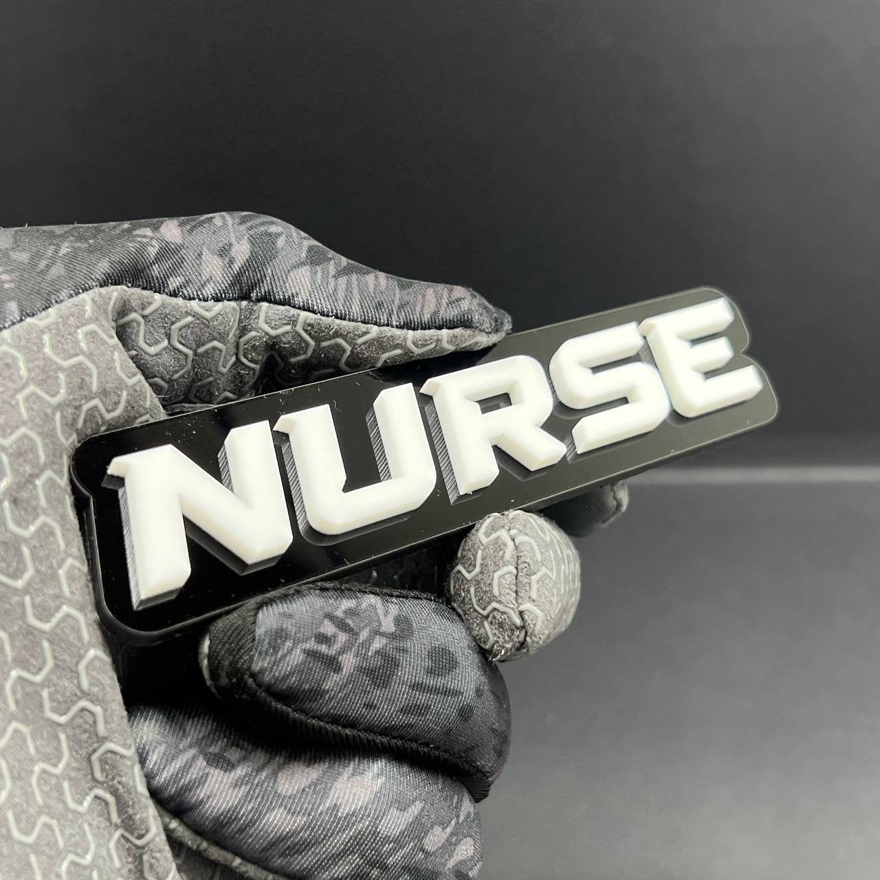 1PC NURSE Emblem – Acrylic Tailgate or Fender Badge for Car, SUV, Truck