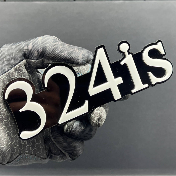 1pcs 324is 3D Emblem – Custom Acrylic Fender & Tailgate Badge for BMW Cars