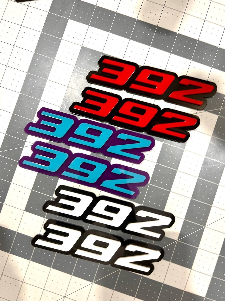 Multicolor 392 Emblems –  392 Side Fender Badges (Set of 2) for 392 Emblem