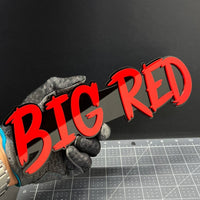 1pcs BIG RED 3D Emblem Badge Multicolor Acrylic Custom Car Fender Tailgate Decal
