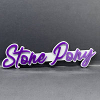 1PCS Stone Pony 3D Emblem – Custom Acrylic Car, Truck & SUV Badge