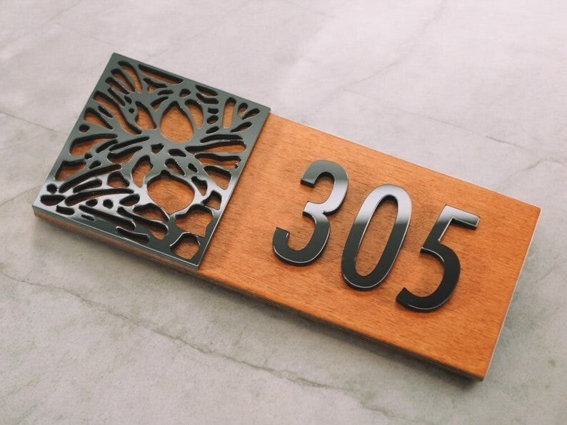 Custom House Number Plaque Personalized Home Address Sign house number