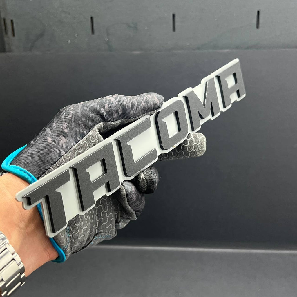 1PC Tacoma Emblem – 3D Custom Acrylic Car Tailgate Fender Badge Decal