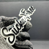 1PC SUCKA FREE Emblem – Custom 3D Multicolor Acrylic Car & Truck Badge