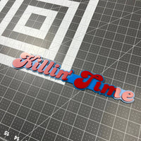 1PC KILLIN TIME Emblem – 3D Multicolor Acrylic Fender Trunk Badge Decal
