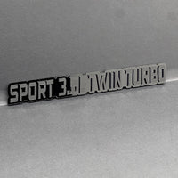 1PC SPORT 3.5L TWIN TURBO Emblem – 3D Multicolor Acrylic Car Badge Decal