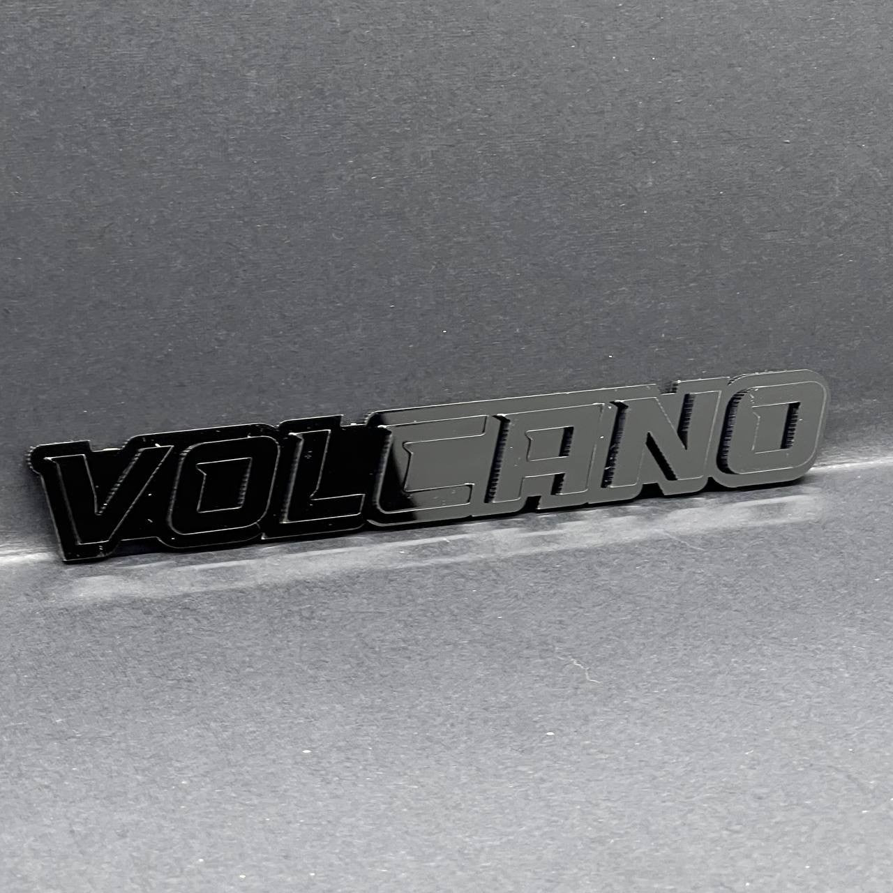 1PC VOLCANO Badge – 3D Acrylic Multicolor Car, Truck & SUV Fender Decal