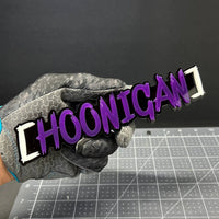 HOONIGAN 3D Emblem Set – 2PCS Multicolor Acrylic JDM Drift Car Fender Decals