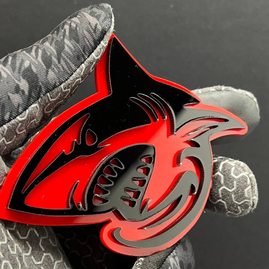 2PCS Shark Emblem Badges – 3D Aggressive Racing Style Car & Truck Fender Decals