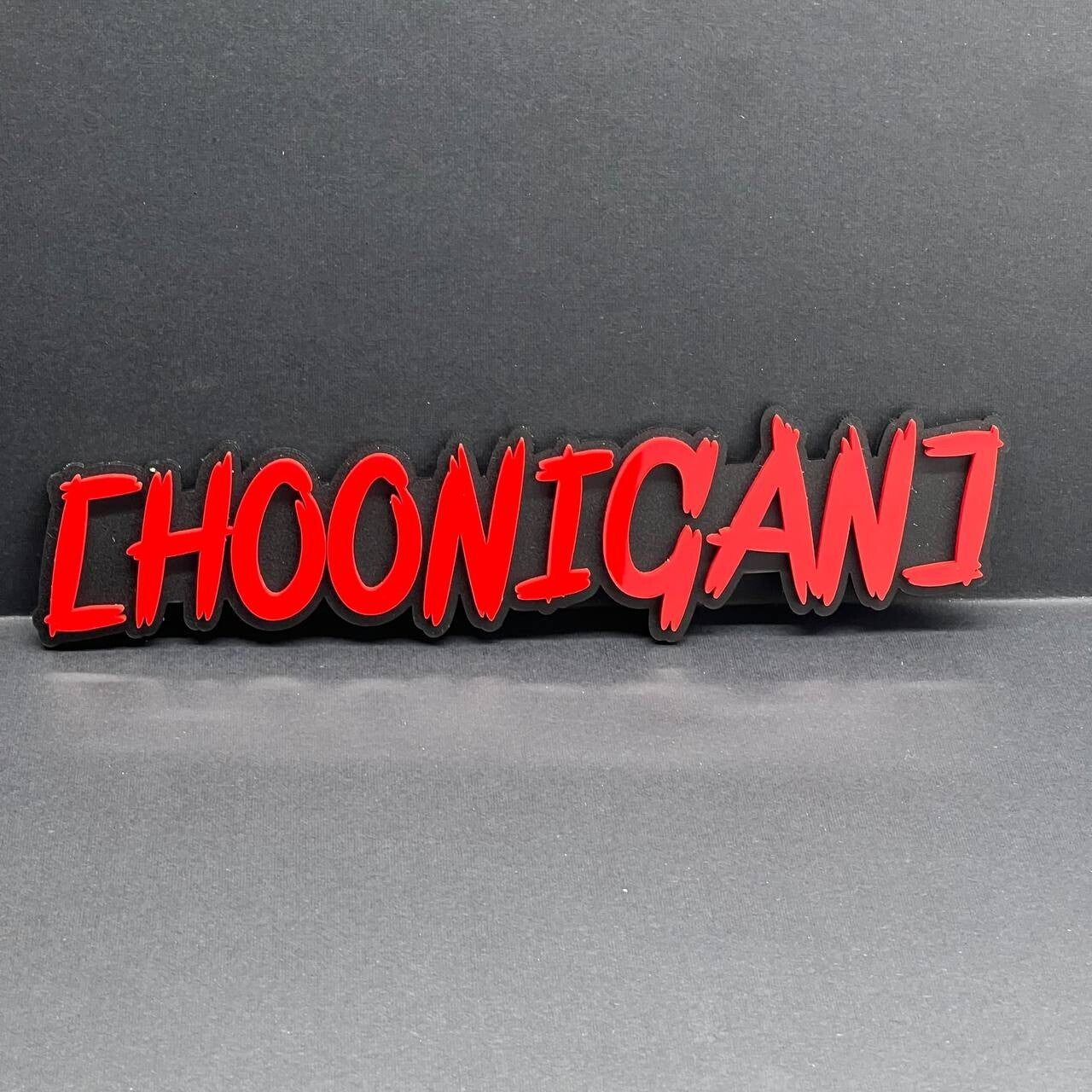 2pcs HOONIGAN Acrylic 3D Emblem Badge JDM Drift Style Sticker – MULTICOLOR