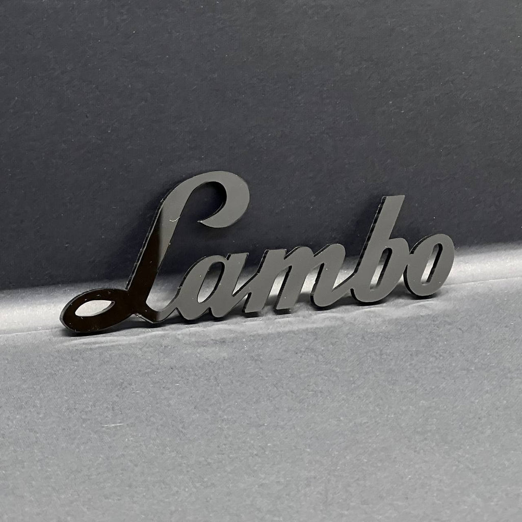 1PC Lamborghini Style Emblem – 3D Lambo Shield Badge Logo for Hood or Trunk
