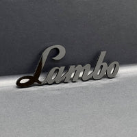 1PC Lamborghini Style Emblem – 3D Lambo Shield Badge Logo for Hood or Trunk