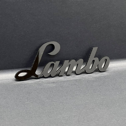 1PC Lamborghini Style Emblem – 3D Lambo Shield Badge Logo for Hood or Trunk