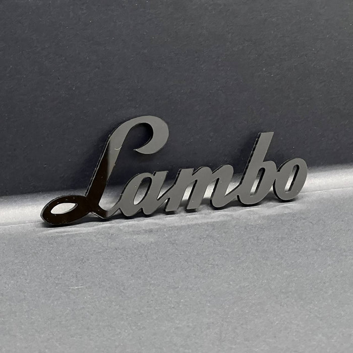 1PC Lamborghini Style Emblem – 3D Lambo Shield Badge Logo for Hood or Trunk