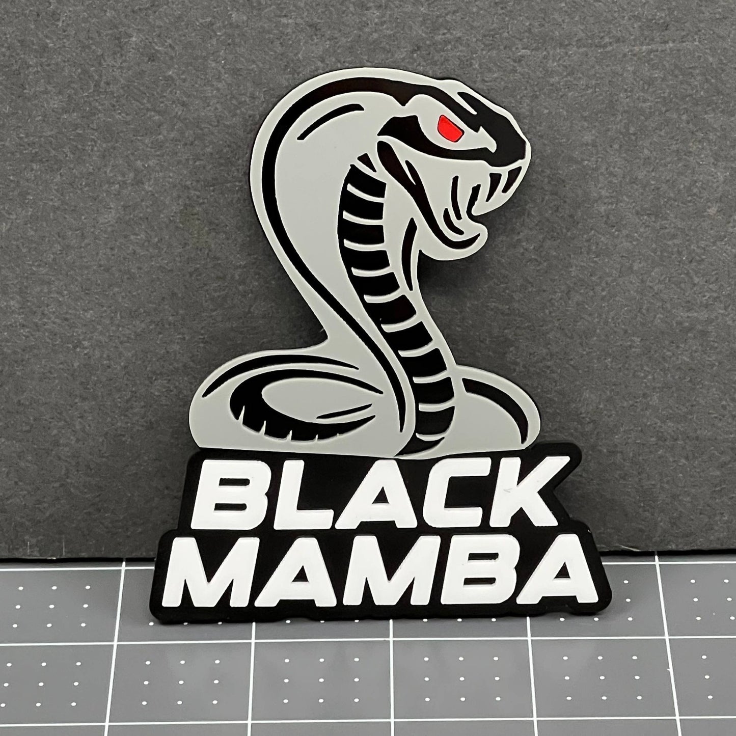 1PC BLACK MAMBA Emblem – Durable 3D Acrylic Multicolor Car & Truck Badge