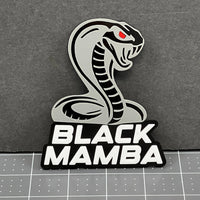 1PC BLACK MAMBA Emblem – Durable 3D Acrylic Multicolor Car & Truck Badge