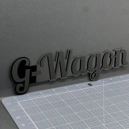 1X G-Wagon Black Emblem 3D Mercedes G-Class Badge for Rear, Fender, or Tailgate