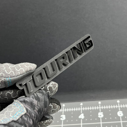 1PC TOURING Emblem – 3D Acrylic Tailgate Badge Decal for Car, Truck, SUV