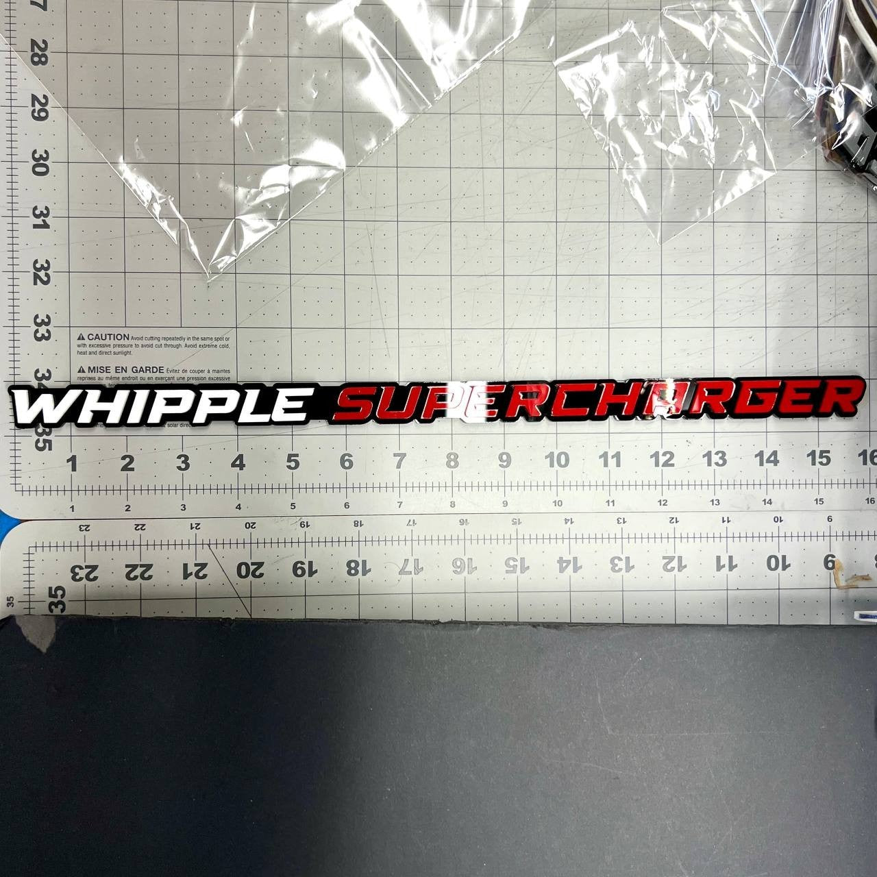 1PC WHIPPLE SUPERCHARGER Emblem – 3D Multicolor Acrylic Car Fender Badge Decal
