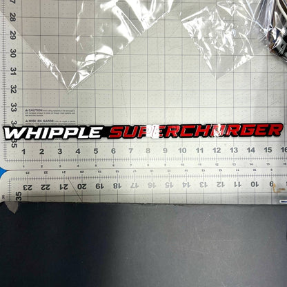 1PC WHIPPLE SUPERCHARGER Emblem – 3D Multicolor Acrylic Car Fender Badge Decal