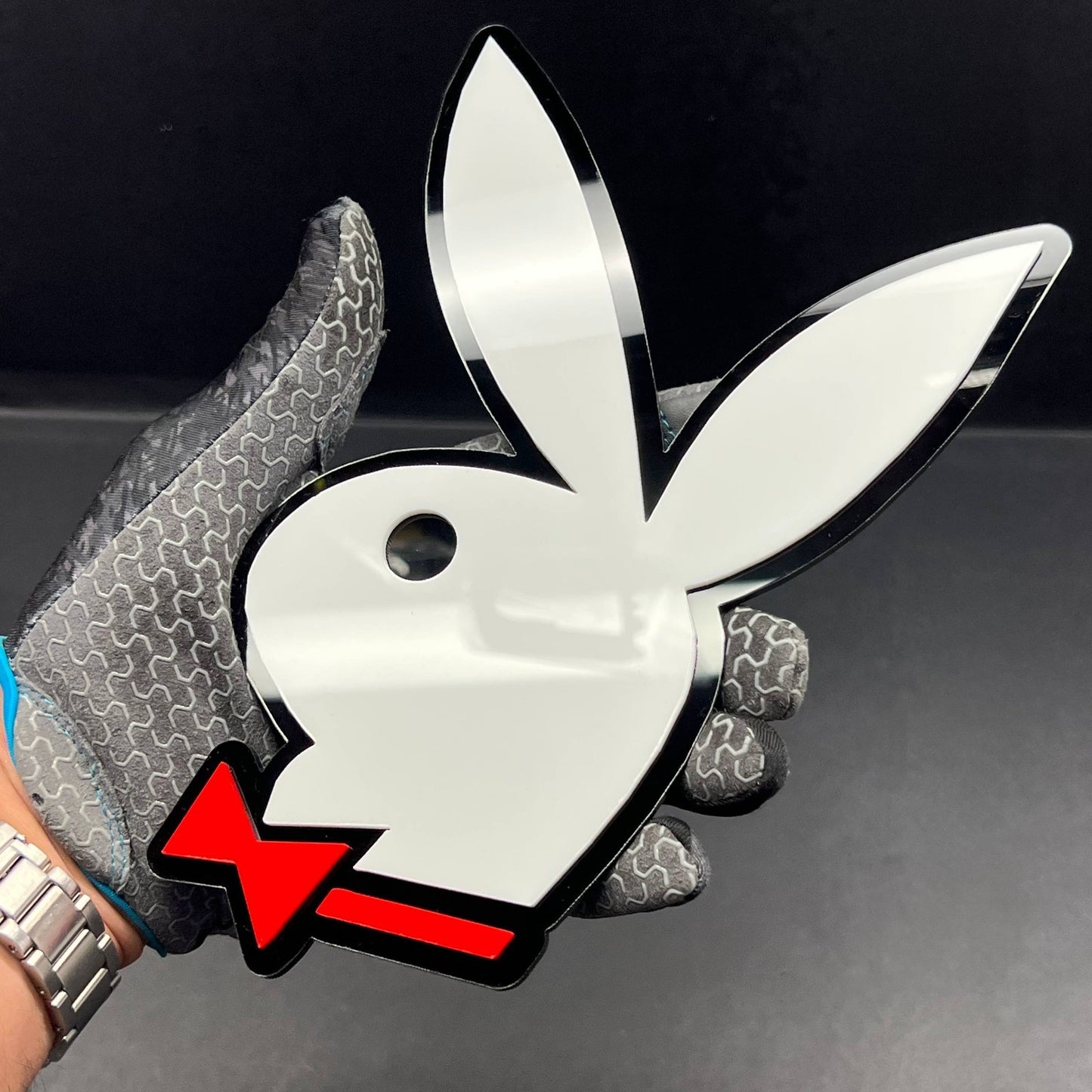 PLAYBOY 3D Acrylic Emblem – Custom Badge for Cars, SUVs & Trucks (1PC)