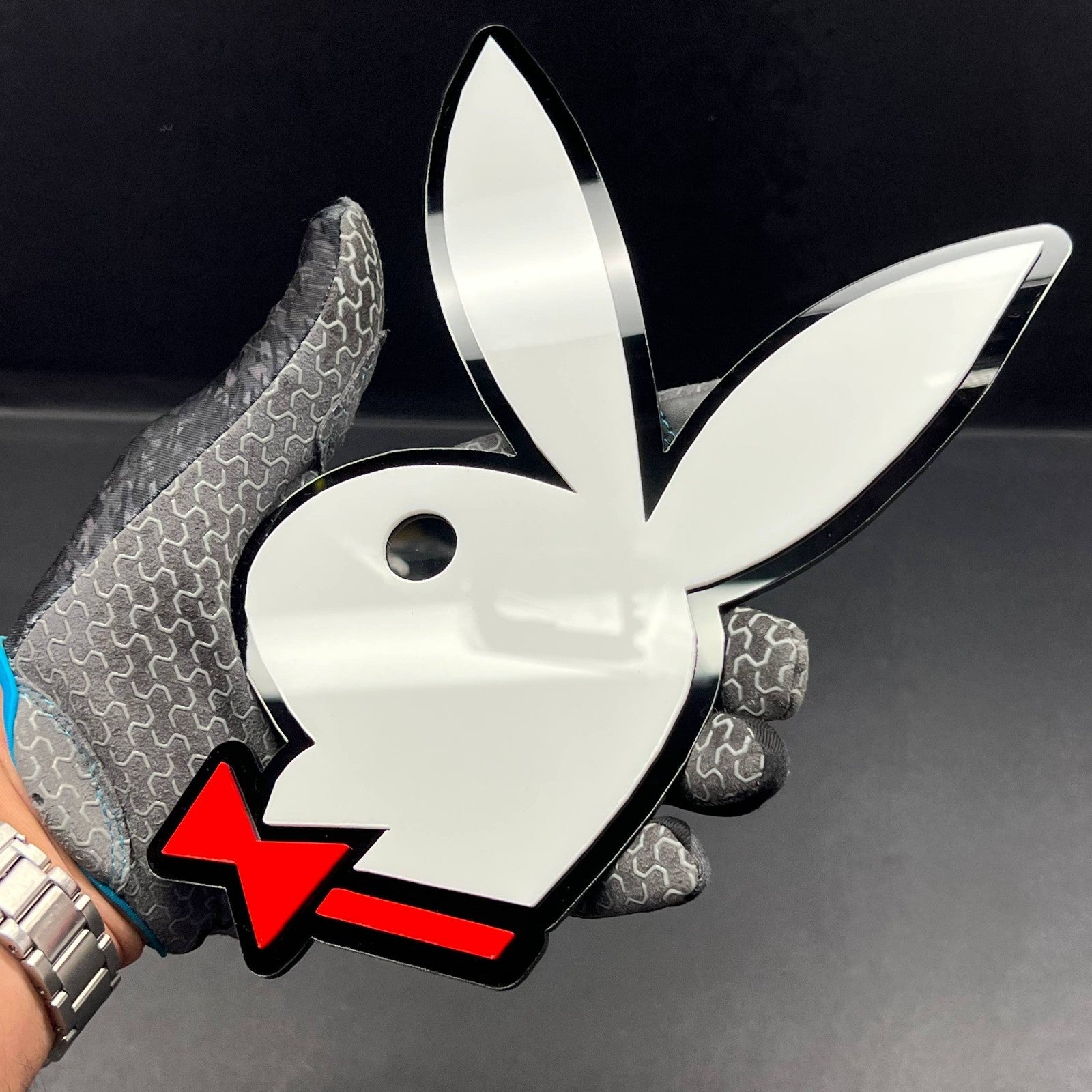 PLAYBOY 3D Acrylic Emblem – Custom Badge for Cars, SUVs & Trucks (1PC)