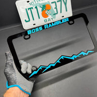 BOSS RAMBLER License Plate Frame Cover – Car Tag Frame for Truck SUV Car