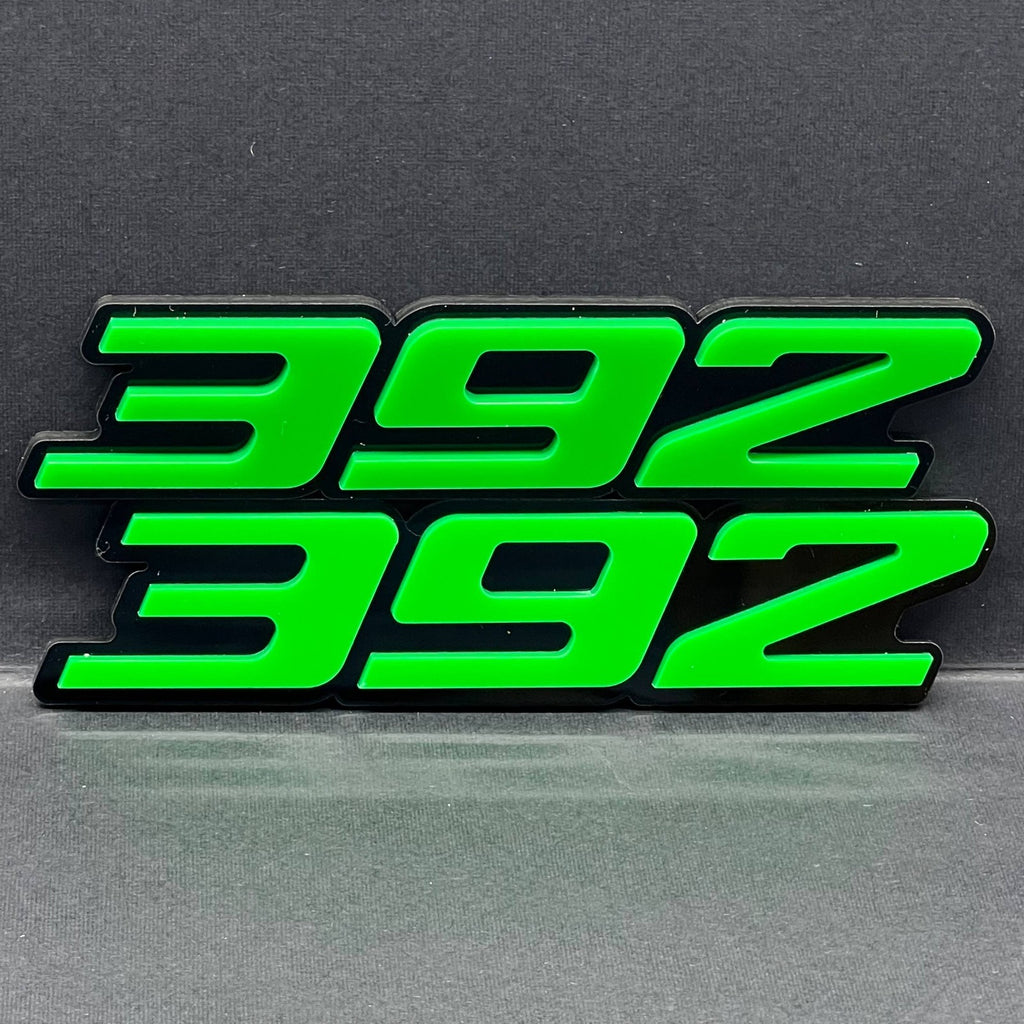 392 3D Emblems – Pair of Acrylic Side Fender Badges for Muscle Cars (2PCS)