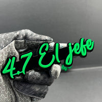 1PC 4.7 El Jefe Emblem – Custom 3D Multicolor Acrylic Car Fender Tailgate Badge