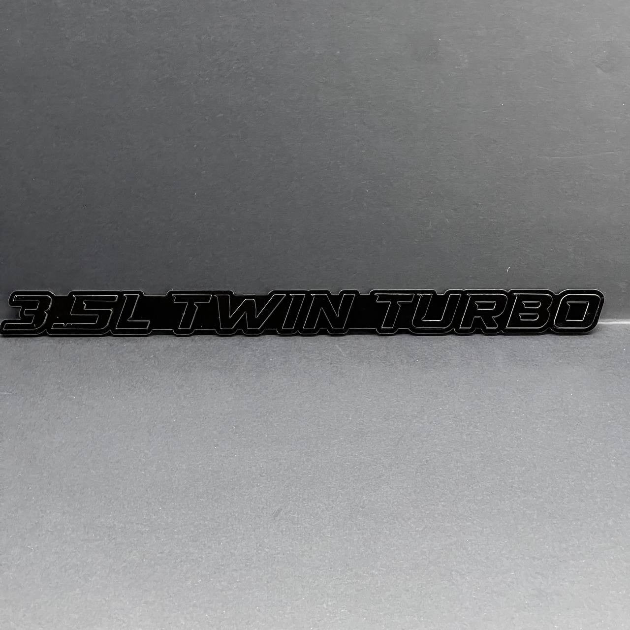 1PCS 3.5L TWIN TURBO Emblems Multicolor 3D Side Fender Badges for Cars & Trucks