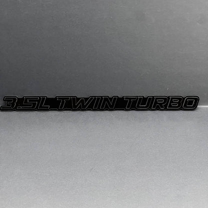 1PCS 3.5L TWIN TURBO Emblems Multicolor 3D Side Fender Badges for Cars & Trucks
