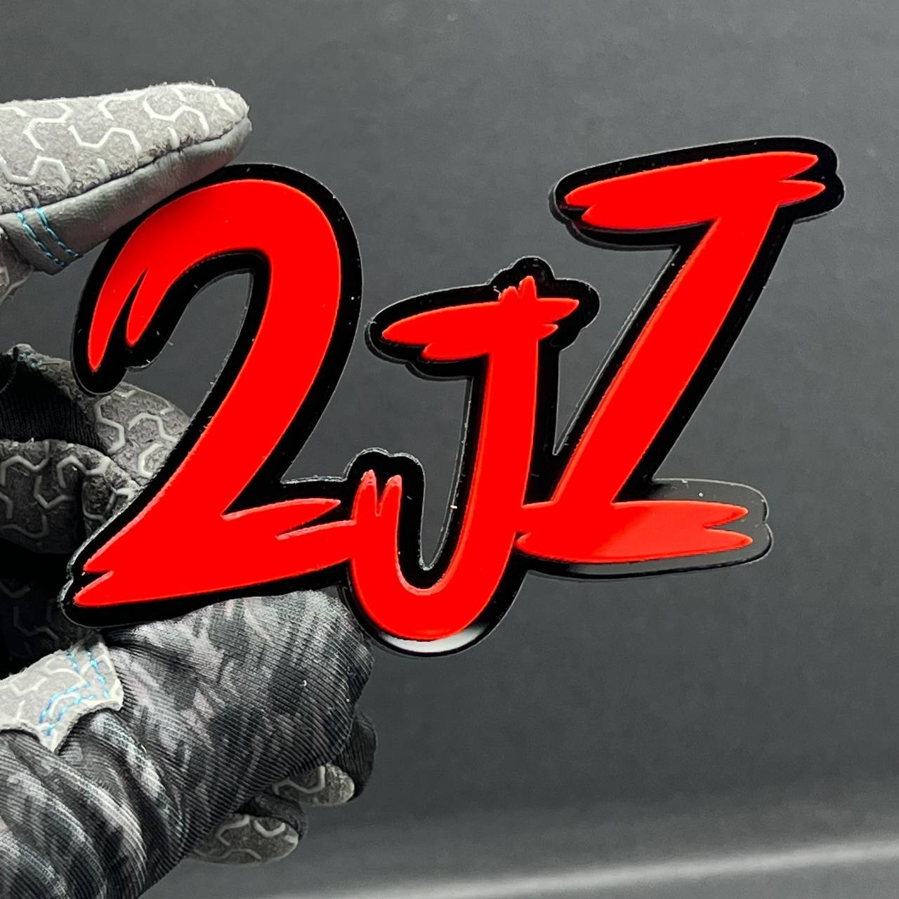 1PC 2JZ Engine Emblem – Custom 3D Multicolor Acrylic Exterior Fender Trunk Badge