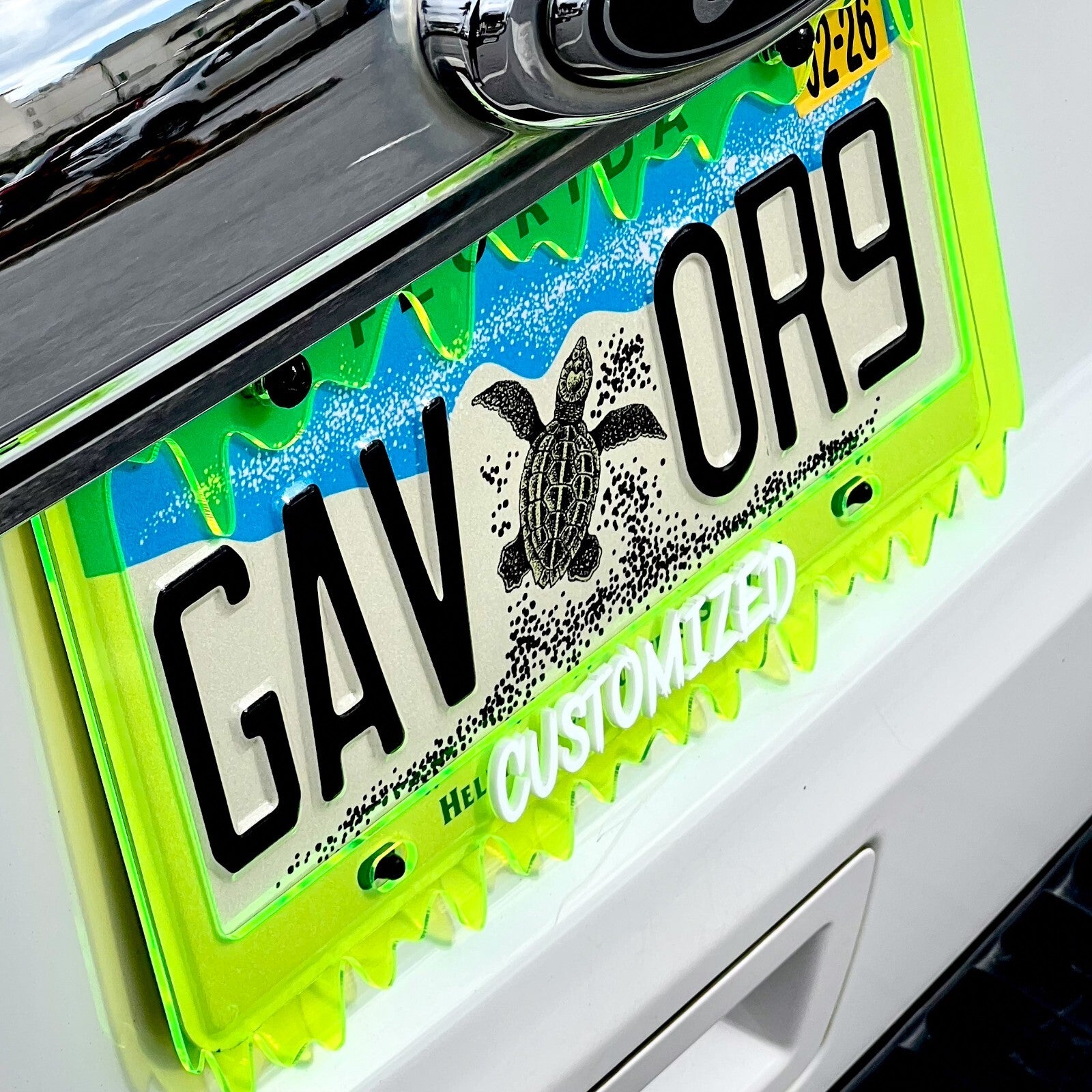 CUSTOM License Plate Frame MULTI COLOR