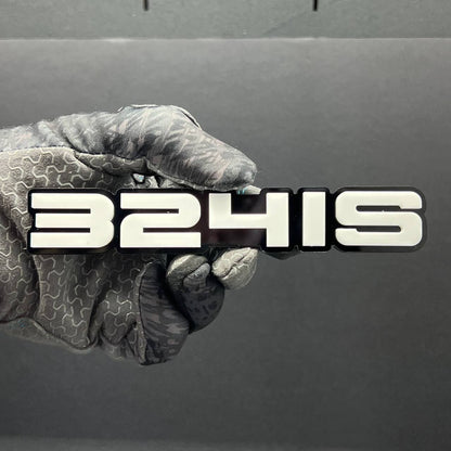 324IS Emblem – Multicolor 3D Acrylic Car, Truck & SUV Exterior Decal (1pcs)