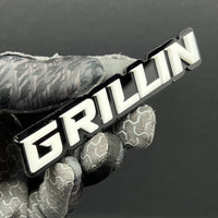 1PC GRILLIN Badge – 3D Multicolor Acrylic Car Truck SUV Fender & Tailgate Emblem
