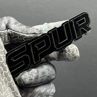 1pc SPUR Multicolor 3D Car Emblem – Easy Install Acrylic Badge for Cars & SUVs