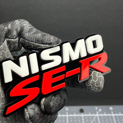 1PC NISMO SE-R Emblem – 3D Car Side Fender, Grille, or Trunk Badge Sticker Decal