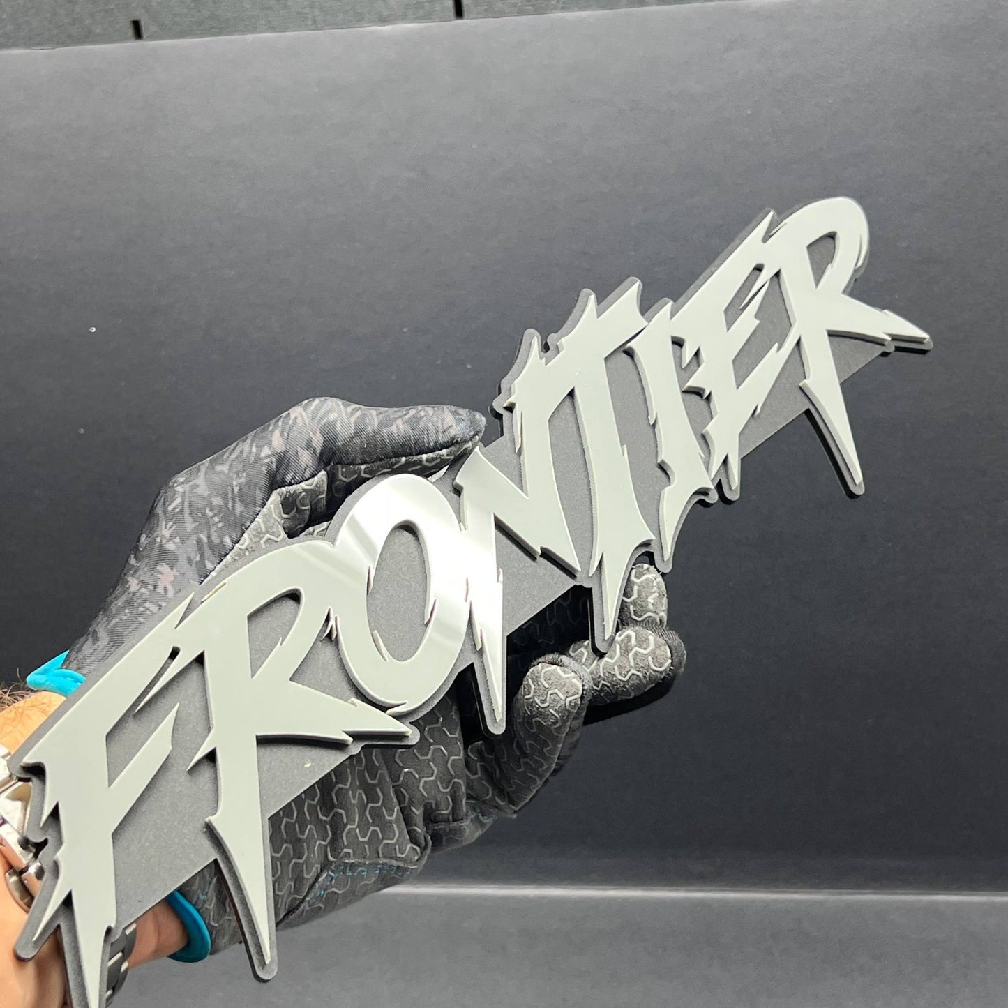 1pc FRONTIER 3D Emblem – Custom Multicolor Acrylic Badge for Car, Truck & SUV