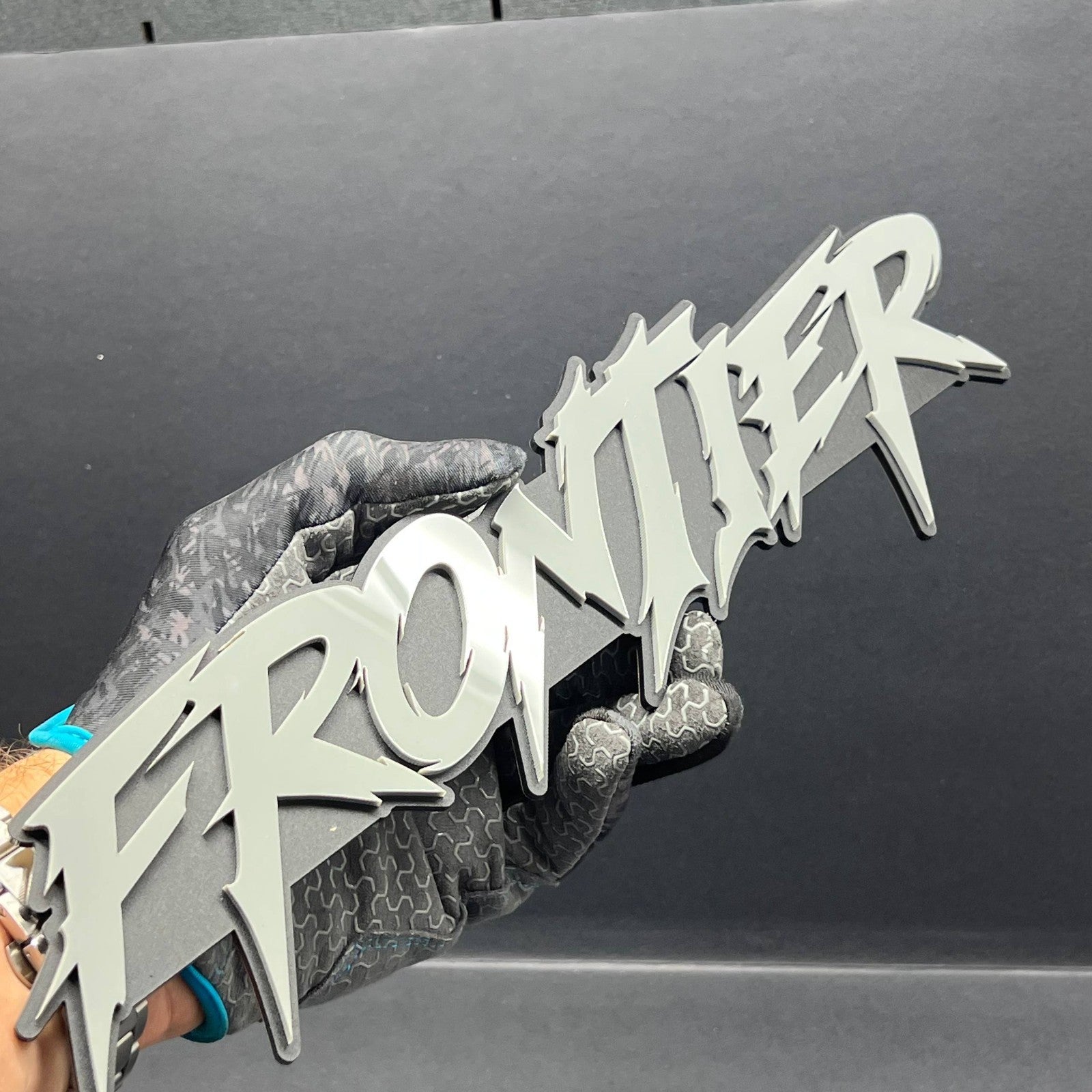 1pc FRONTIER 3D Emblem – Custom Multicolor Acrylic Badge for Car, Truck & SUV
