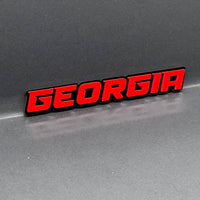 1pcs Georgia Multicolor 3D Car Emblem – Durable Acrylic Badge for Vehicles