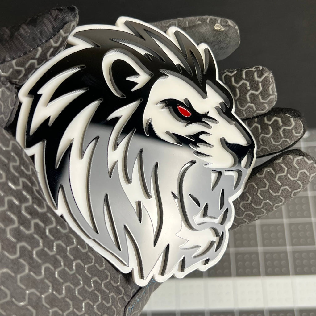 1PCS LION 3D Emblem Custom Badge Sticker for Car SUV TRUCK