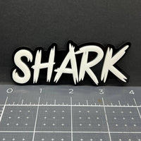 1PC Shark Emblem Badge – 3D Multicolor Car & Truck Fender Tailgate Decal