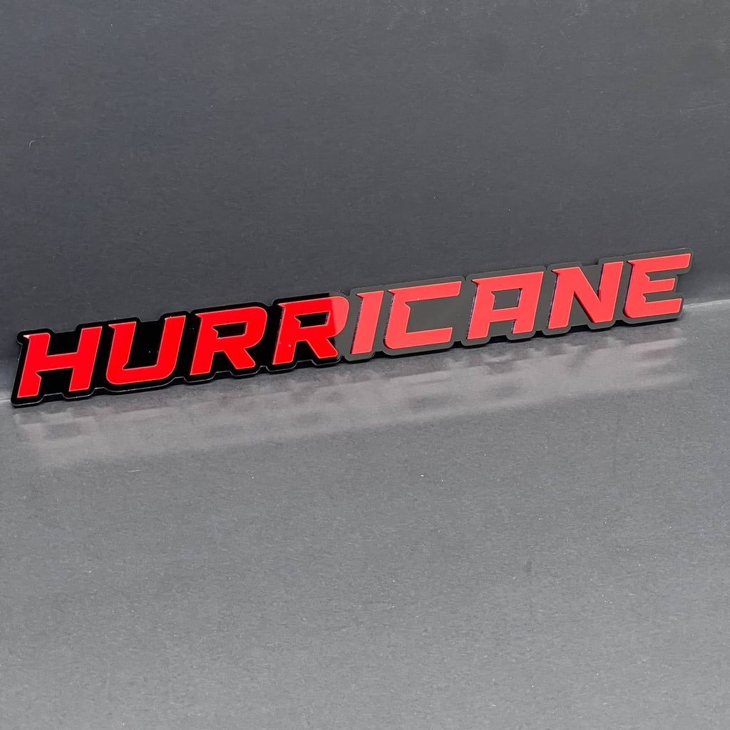 1PC HURRICANE 3D Emblem Multicolor Custom Badge Sticker for Car SUV TRUCK