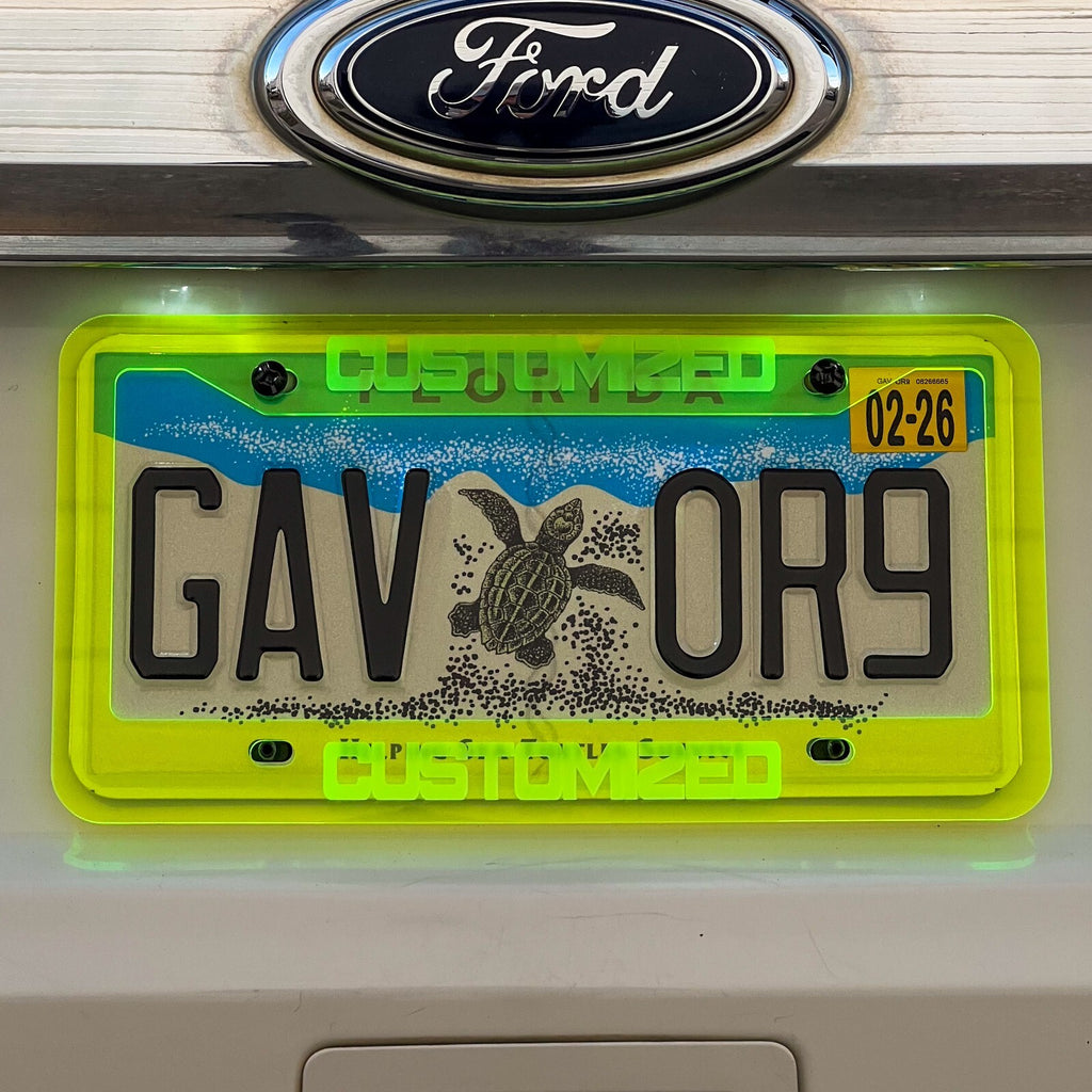 CUSTOM PERSONALIZED License Plate Frame COLOR CHOICE