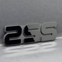 2SS Multicolor 3D Car Emblem – Durable Acrylic Fender & Trunk Decal 1pc