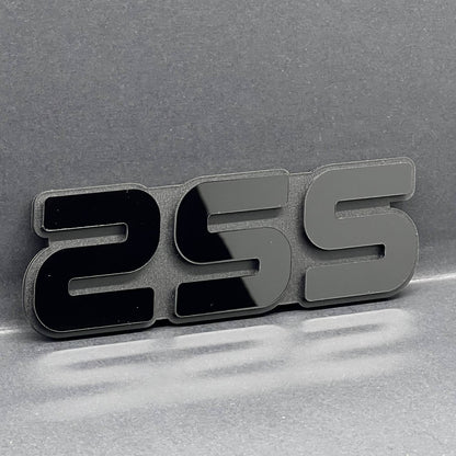 2SS Multicolor 3D Car Emblem – Durable Acrylic Fender & Trunk Decal 1pc
