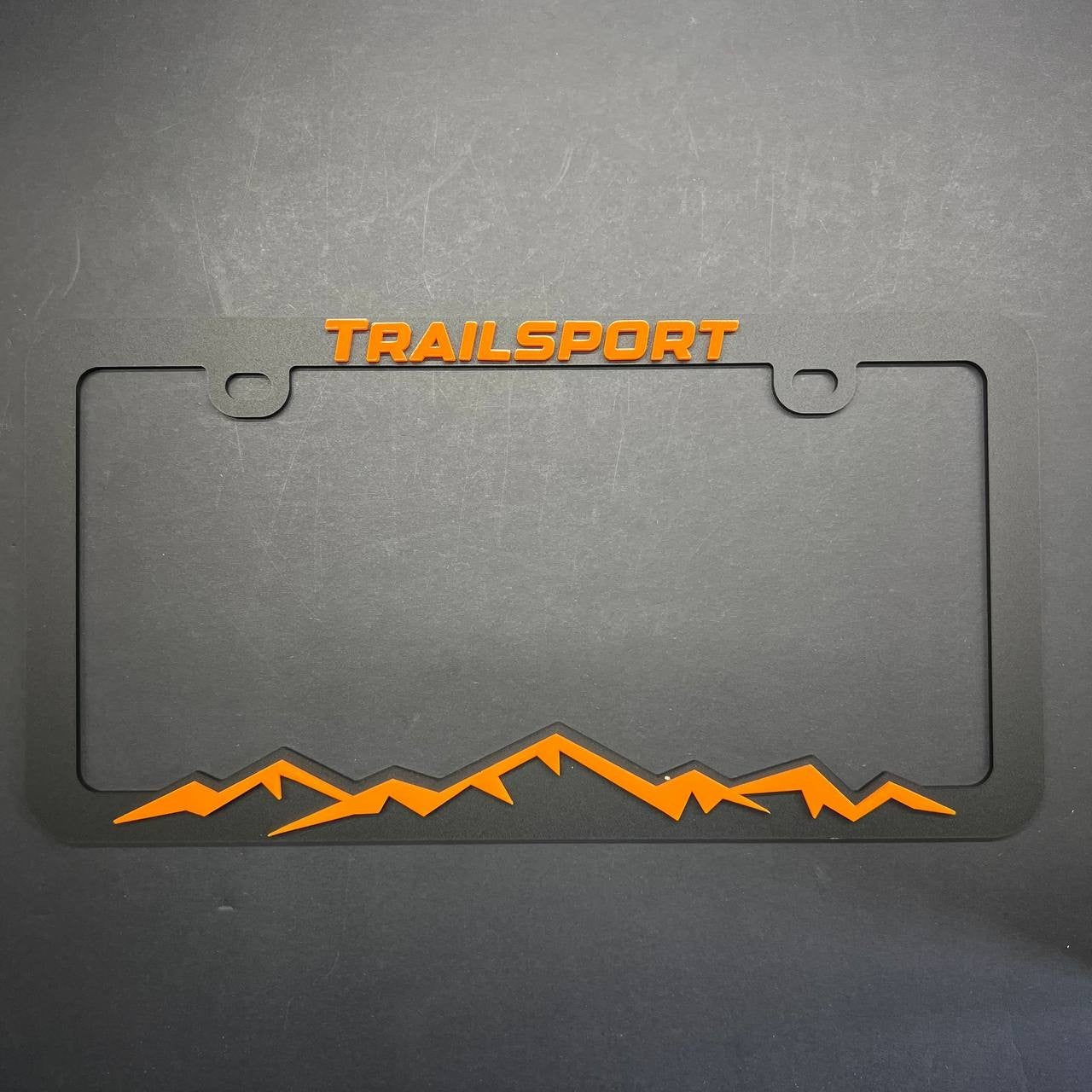 TRAILSPORT License Plate Frame Cover – Black Car Tag Frame for Truck SUV Car