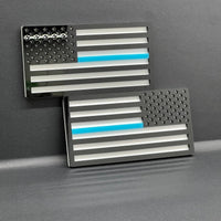 2pcs American Flag Emblem Decal Thin Blue line FENDER EMBLEM BADGE FENDER Flag